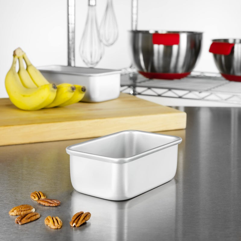 Fat Daddio's BP-5640 Anodized Aluminum Bread Loaf Pan, 5.5 x 3.125 x 2.375 Inch - Image 3